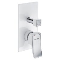 Смеситель WasserKRAFT Aller 10641WHITE для ванны скрытого монтажа