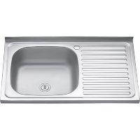 Мойка MELANA 8050 L 0.6/160 накладная прямоугольная (076 t L*15)
