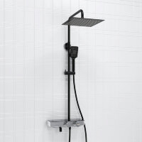 Wasserkraft A114.162.130.CB Thermo Душевая система с термостатическим смесителем черный