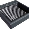 Комплект мойка кухонная Paulmark Stepia 50 из искусственного камня с ролл-матом Step PM115051-AN+R375-BS, антрацит