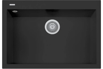 Мойка LONGRAN Cube CUG760.500 - 26, Black Matt