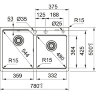 Мойка FRANKE Urban UBG 620-78 Fragranite Бежевый 114.0612.401