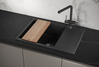 Мойка для кухни Granula Estetica 7003 черный, 70х50 см, прямоугольная
