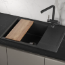 Мойка для кухни Granula Estetica 7003 черный, 70х50 см, прямоугольная
