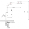 Смеситель для кухонной мойки ZORG Sanitary ZR 313 YF-33 хром