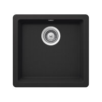 Кухонная мойка подстольного монтажа SCHOCK Quadro 50U, оникс (700509U)