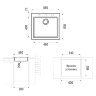 Мойка для кухни Longran Cube CUG 560.500 трюфель