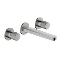 Смеситель WasserKRAFT Tauber 6445 для раковины на 3 отверстия, цвет никель