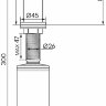 Встраиваемый дозатор Paulmark Kraft D003-431 для жидкого мыла, белый матовый