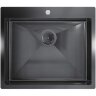 Кухонная мойка FLORACIO Steel F.5951.GMD (DECOR), вороненая сталь