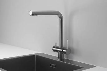 Смеситель для кухни Granula Kitchen Space 7011 сталь сатин, подключение к фильтру