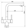 Смеситель для кухни Longran Sprint logic LM2192 SS STEEL