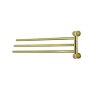 Полотенцедержатель тройной WasserKRAFT K-1033BRUSHED GOLD матовое золото
