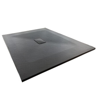 Душевой поддон WasserKRAFT Elbe 74T37, прямоугольный 140x100x2,6 см, черный