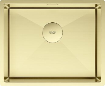 Мойка кухонная Paulmark Next 54 Uni PM215444-LG из нержавеющей стали, светлое золото