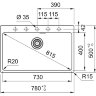 мойка кухонная Franke MRG 610-73 Fragranite черный матовый