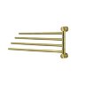 Полотенцедержатель четверной WasserKRAFT K-1034BRUSHED GOLD матовое золото
