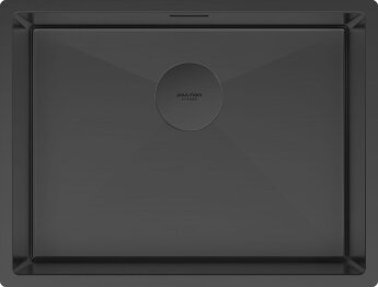 Мойка кухонная Paulmark Next 58 Uni PM215844-MBN из нержавеющей стали, матовый черный