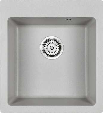 Мойка кухонная Paulmark Kante 45 PM104651-GR из искусственного камня IT-Granit, серый