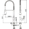 Смеситель для кухни с гибким изливом Gerhans K14085