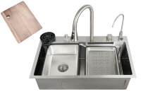 Кухонная мойка ZORG MASTER ZM 7546 INOX нержавеющая сталь