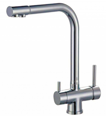 Смеситель для кухонной мойки ZORG Sanitary ZR 348 YF NICKEL никель