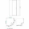 Душевой уголок пятиугольный WasserKRAFT Naab 86S11 90x90x200