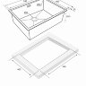 Мойка кухонная Paulmark Next 58 Uni PM215844-MG из нержавеющей стали, матовый серый