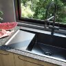 Мойка кухонная Paulmark Velten 78F PM807851-GMR из нержавеющей стали, вороненая сталь
