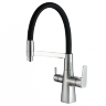 Смеситель для кухни ZORG Steel Hammer SH 818-6 CR хром\черный