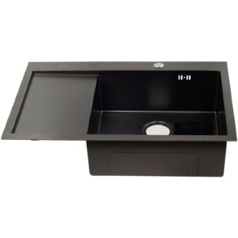 Мойка MELANA ProfLine  D7851HB-R 3,0/220 ГРАФИТ врезная прямоугольная правая