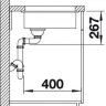 Врезная кухонная мойка 46 см, Blanco Subline 160-U белый 523400