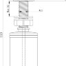 Встраиваемый дозатор Paulmark Decus D004-AN для жидкого мыла, антрацит