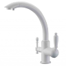 Смеситель для кухонной мойки ZORG Sanitary ZR 314 YF-33 WHITE белый