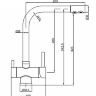Смеситель для кухонной мойки ZORG Sanitary ZR 348 YF BR бронза