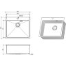 Мойка для кухни FLORACIO Steel (F.5951.SSD) DECOR Сталь нержавеющая
