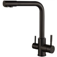 Смеситель для кухни ZORG Steel Hammer SH 801 INOX GRAFIT PVD