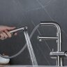 Смеситель для кухни Zorg Sanitary SZR-3216 нержавеющая сталь