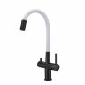 Смеситель для кухни Milacio Ultra Total Black + White MCU.560.TBW