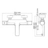 Смеситель термостатический WasserKRAFT Naab 8611 Thermo для ванны