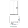 Душевой уголок WasserKRAFT Berkel 48P33 130x90x200 см, с распашными дверьми