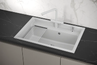 Мойка для кухни Granula Kitchen Space 7301 арктик, 73х51 см, прямоугольная