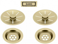 Набор декоративных элементов blanco C-overflow и InFino® Satin Gold (две чаши) 203477