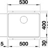 Кухонная мойка Blanco Etagon 500-U Silgranit темная скала
