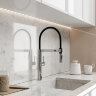 Сенсорный смеситель для кухни с гибким изливом Wasserkraft A8817 хром