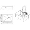 Мойка для кухни Milacio Denia 68 Steel золото MC.77418