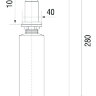 Дозатор для жидкого мыла Longran Quadro LD0001 SS Stainless Steel