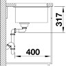 Кухонная мойка Blanco Etagon 500-U Silgranit антрацит