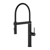 Сенсорный смеситель для кухни с гибким изливом Wasserkraft A8867 черный Soft-touch