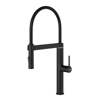 Сенсорный смеситель для кухни с гибким изливом Wasserkraft A8867 черный Soft-touch